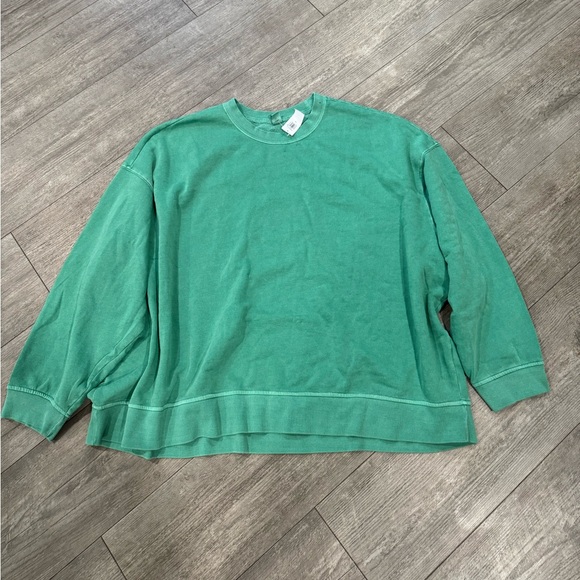 LAST PRICE 🌻OLD NAVY cropped vintage French terry sweatshirt ✨ - Picture 4 of 12